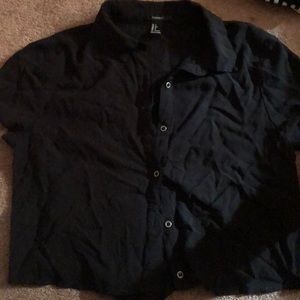 Button up crop top from forever 21